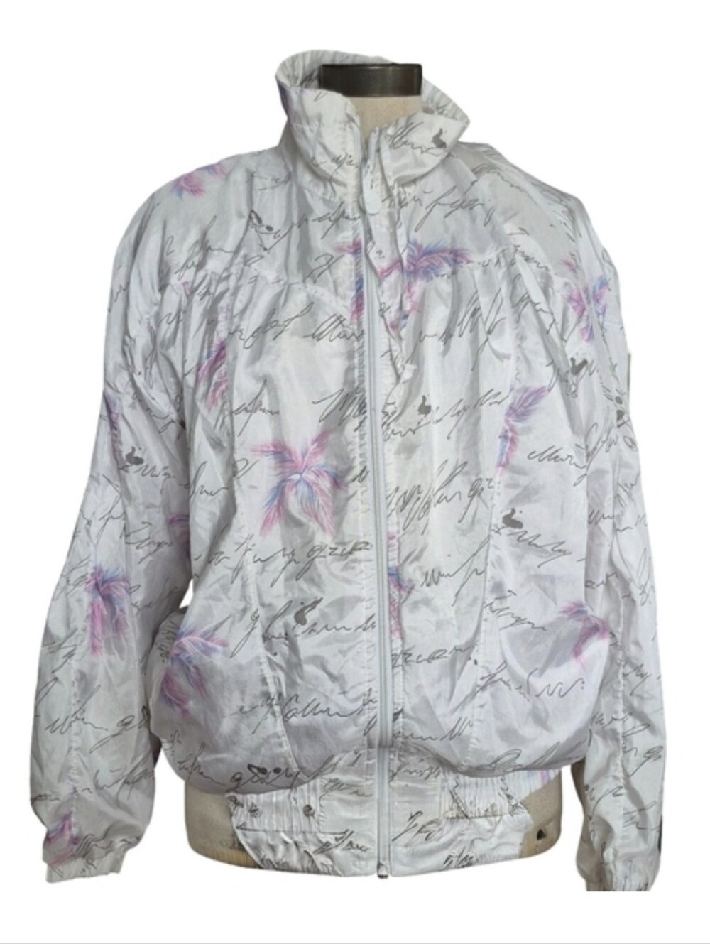 Adidas Vintage Retro 80s Zip Front Windbreaker/ Jacket Womens Size M